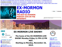 Tablet Screenshot of exmormonradio.com